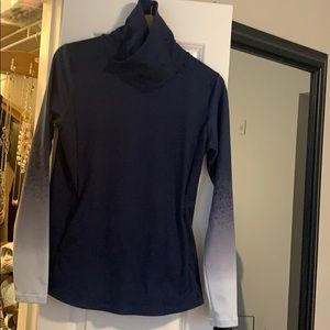 Calia blue mock turtle neck pullover